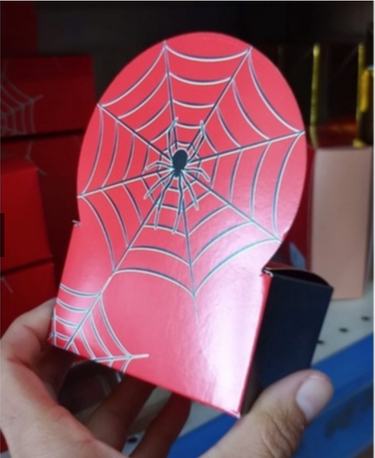 Caixa Fun Teia Homem Aranha - Pct 10 Unidades